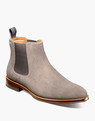 Rucci Lug Plain Toe Chelsea Boot in Charcoal for $190.00 dollars.