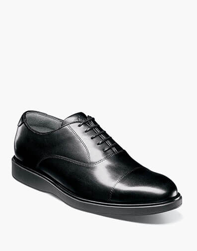 Avenue Cap Toe Oxford in Black for $185.00 dollars.