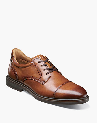 Highrise Cap Toe Oxford Hands Free in Cognac for $180.00 dollars.