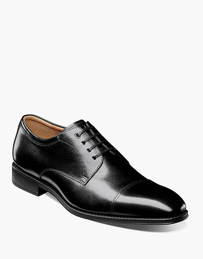 Amelio Cap Toe Oxford in Black for $160.00 dollars.