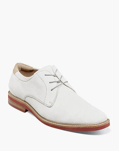 Highland Plain Toe Oxford in White for $170.00 dollars.