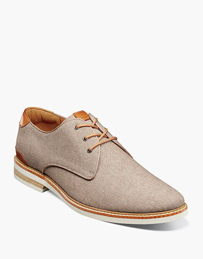 Highland Canvas Plain Toe Oxford in Sand for $135.00 dollars.