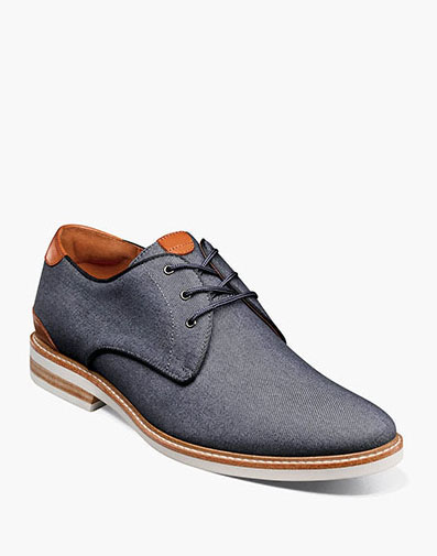Highland Canvas Plain Toe Oxford in Navy for $145.00 dollars.