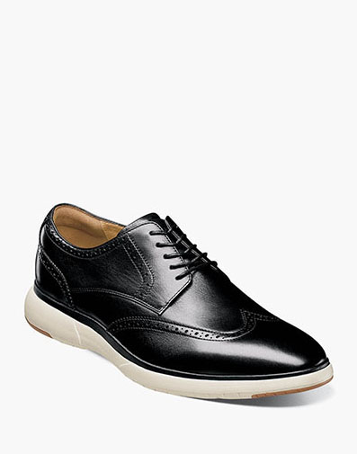 Flair Wingtip Oxford in Black w/White for $180.00 dollars.