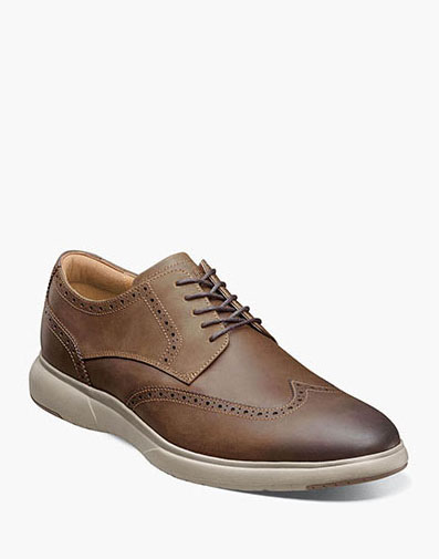 Flair Wingtip Oxford in Brown CH for $180.00 dollars.