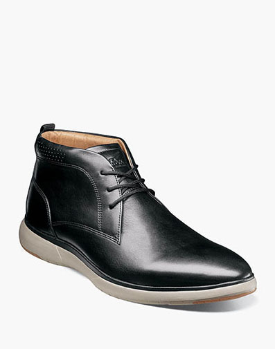 Flair Plain Toe Chukka Boot in Black for $190.00 dollars.