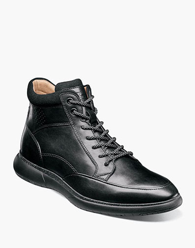 Flair Moc Toe Lace Up Boot in Black for $190.00 dollars.