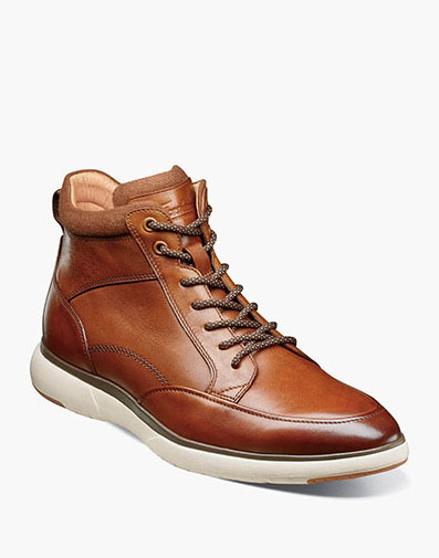 Flair Moc Toe Lace Up Boot in Cognac for $190.00 dollars.