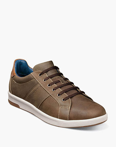 Crossover Lace To Toe Sneaker in Mushroom for $155.00 dollars.