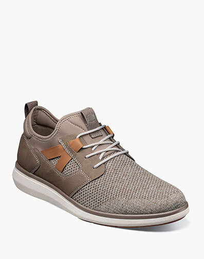 Venture Knit Plain Toe Lace Up Sneaker in Mushroom for $150.00 dollars.