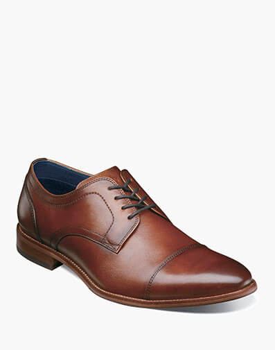 Flex Cap Toe Oxford in Cognac for $170.00 dollars.