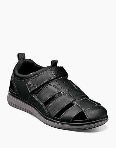 Venture Fisherman Sandal in Black Waxy for $145.00 dollars.