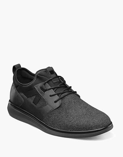 Venture Wool Plain Toe Lace Up Sneaker in Charcoal for $140.00 dollars.