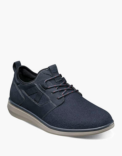 Venture Wool Plain Toe Lace Up Sneaker in Navy for $140.00 dollars.