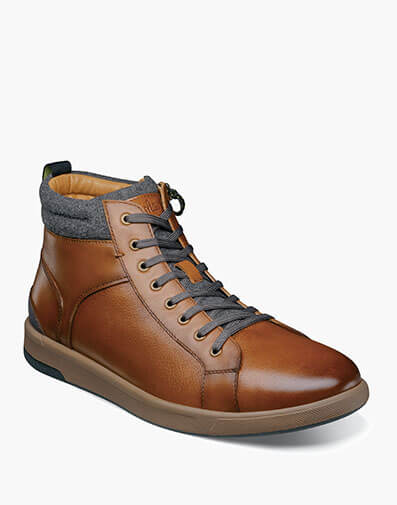 Crossover Lace To Toe Boot in Cognac Tumbled for $139.00 dollars.