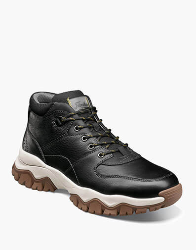 Xplor Moc Toe Hiker Boot in Black Tumbled for $180.00 dollars.