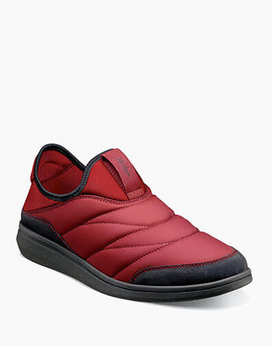 Java Nylon Moc Toe Slip On in Burgundy for $100.00 dollars.