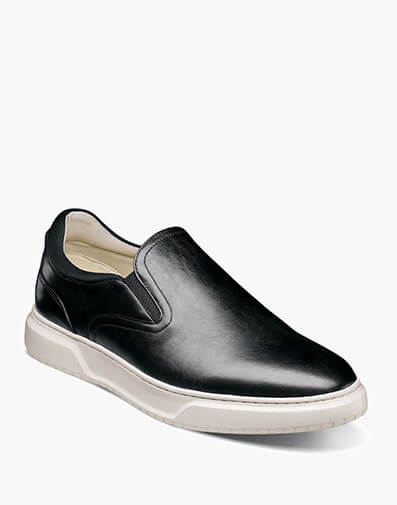 Premier Plain Toe Slip On Sneaker in Black for $170.00 dollars.