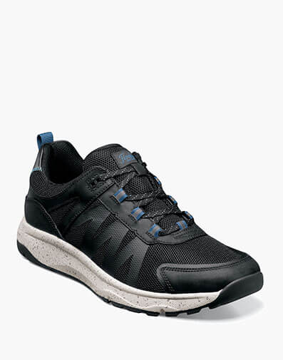 Tread Lite Mesh Moc Toe Lace Up Sneaker in Black Waxy for $129.99 dollars.