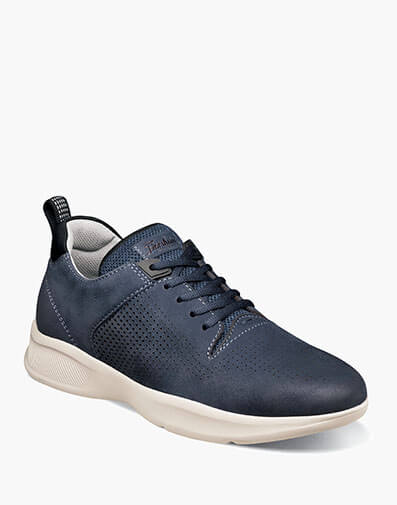 Studio Perf Toe Lace Up Sneaker in Navy for $170.00 dollars.