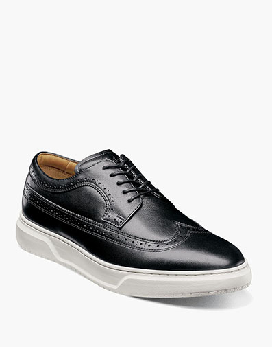 Premier Wingtip Lace Up Sneaker in Black for $170.00 dollars.