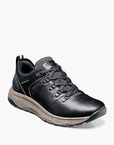 Tread Lite Plain Toe Lace Up Sneaker in Black Tumbled for $170.00 dollars.