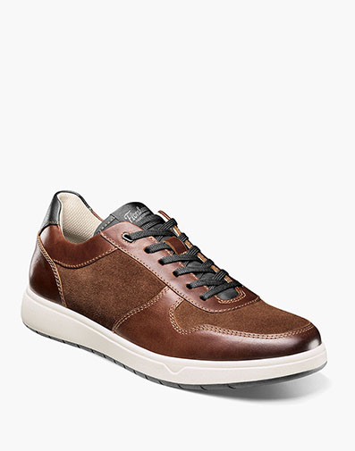 Heist Moc Toe Lace Up Sneaker in Cognac Multi for $170.00 dollars.