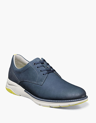 Frenzi Plain Toe Oxford in Navy Nubuck for $180.00 dollars.