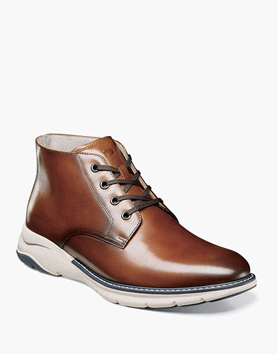 Frenzi Plain Toe Chukka Boot in Cognac Multi for $190.00 dollars.