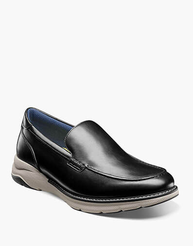 Frenzi Moc Toe Venetian Loafer in Black for $180.00 dollars.