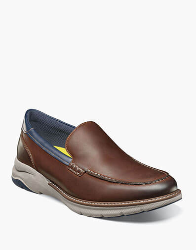 Frenzi Moc Toe Venetian Loafer in Brown CH for $180.00 dollars.