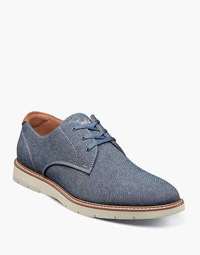 Vibe Canvas Plain Toe Oxford in Blue for $140.00 dollars.