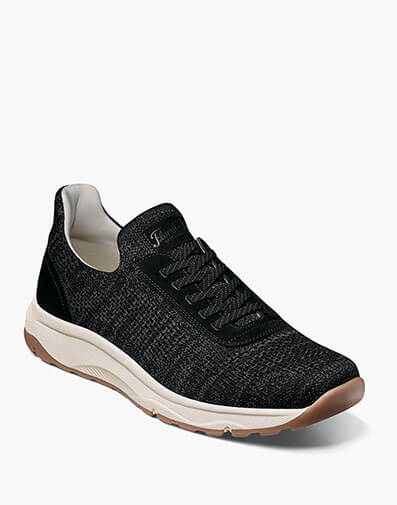 Satellite Knit Elastic Lace Slip On Sneaker in Black for $150.00 dollars.