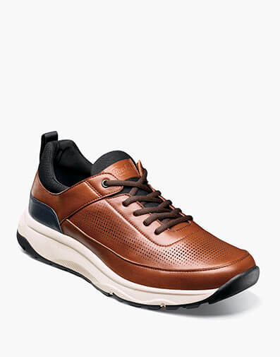 Satellite Perf Lace Up Sneaker in Cognac for $160.00 dollars.