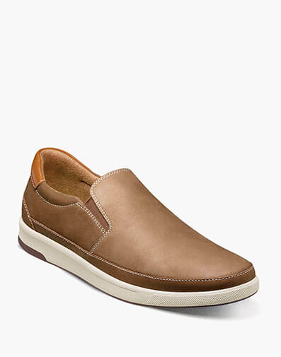 Crossover Double Gore Slip On Sneaker in Mushroom for $170.00 dollars.