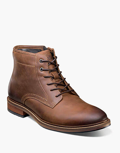 Forge Plain Toe Lace Up Boot in Brown CH for $180.00 dollars.