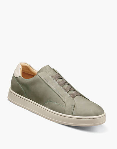 Monopoli Elastic Lace To Toe Sneaker in Sage for $175.00 dollars.