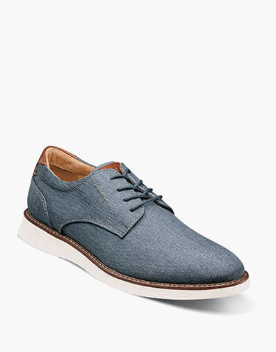 Launch Canvas Plain Toe Oxford in Navy for $140.00 dollars.