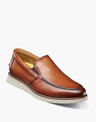 Launch Moc Toe Venetian Slip On in Cognac Multi for $170.00 dollars.