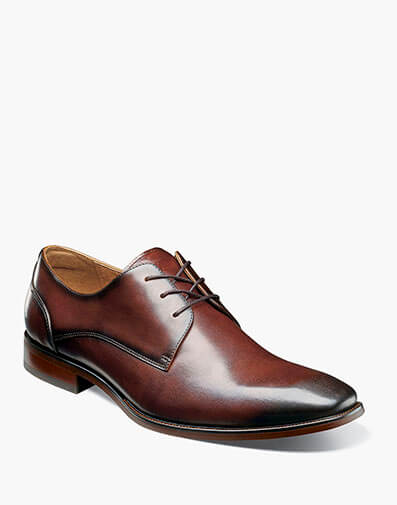 Sorrento Lux Plain Toe Oxford in Brown for $180.00 dollars.