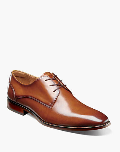 Sorrento Lux Plain Toe Oxford in Cognac for $180.00 dollars.