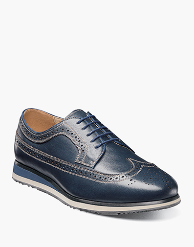 Flux Wingtip Oxford in Navy for $143.90 dollars.