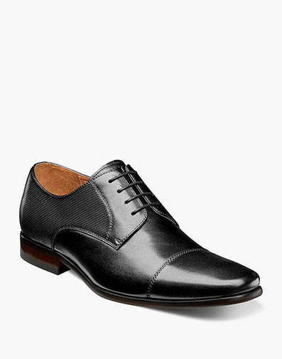 Postino Cap Toe Oxford in Black for $180.00 dollars.