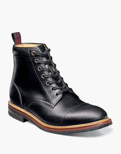 Foundry Cap Toe Boot in Black for $405.00 dollars.