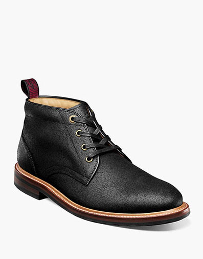 Foundry Plain Toe Chukka Boot in Ebony Printed for $405.00 dollars.