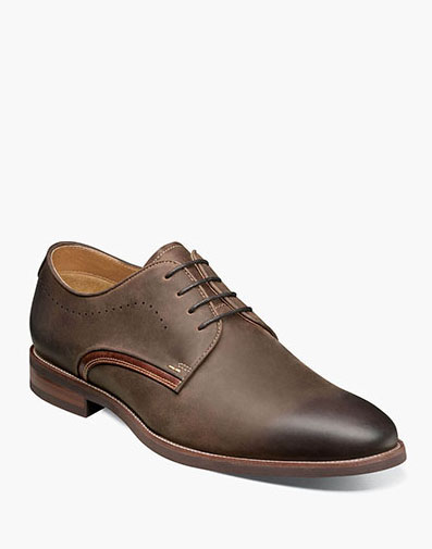 Uptown Plain Toe Oxford in Brown CH for $160.00 dollars.