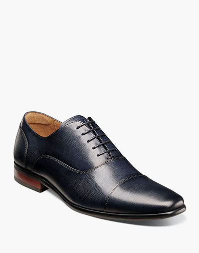 Postino Cap Toe Balmoral Oxford in Navy for $180.00 dollars.