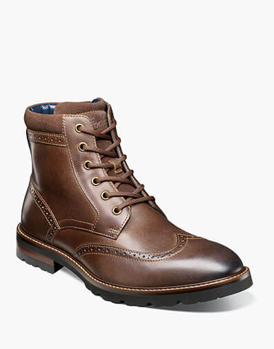 Renegade Wingtip Lace Up Boot in Brown CH for $215.00 dollars.