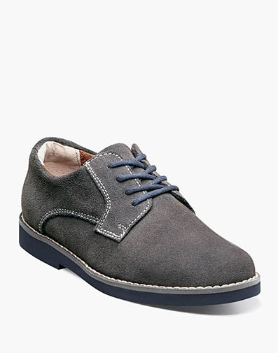 Kearny Jr. Boys Plain Toe Oxford  in Gray Suede for $44.90 dollars.