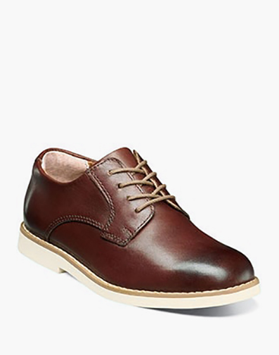 Kearny Jr. II Boys Plain Toe Oxford in Brown for $80.00 dollars.